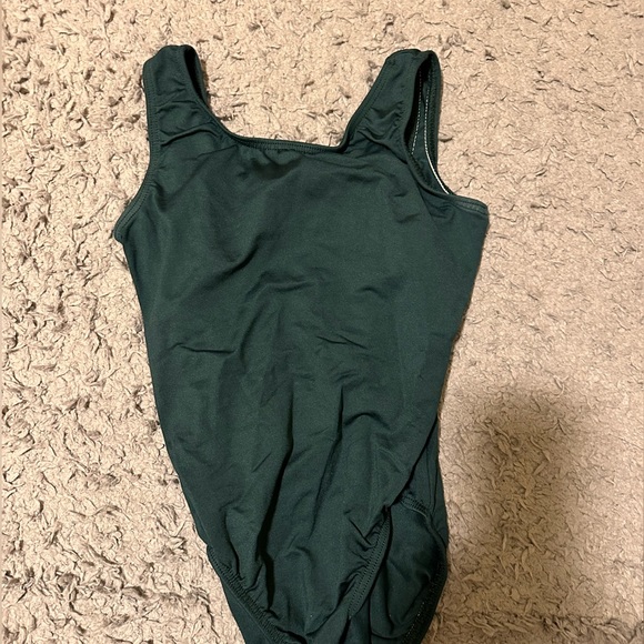 Green bow leotard - Picture 2 of 2
